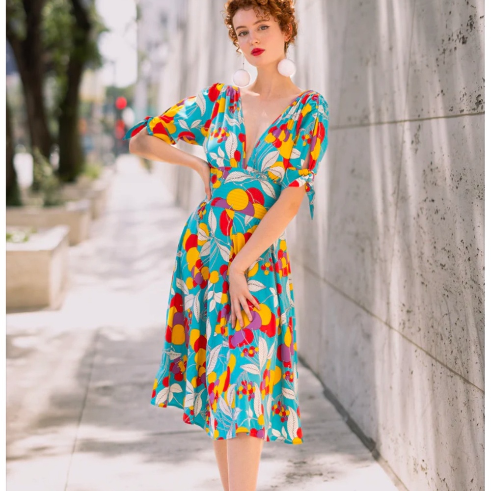 Trashy Diva Stacia circle dress in tutti fruity